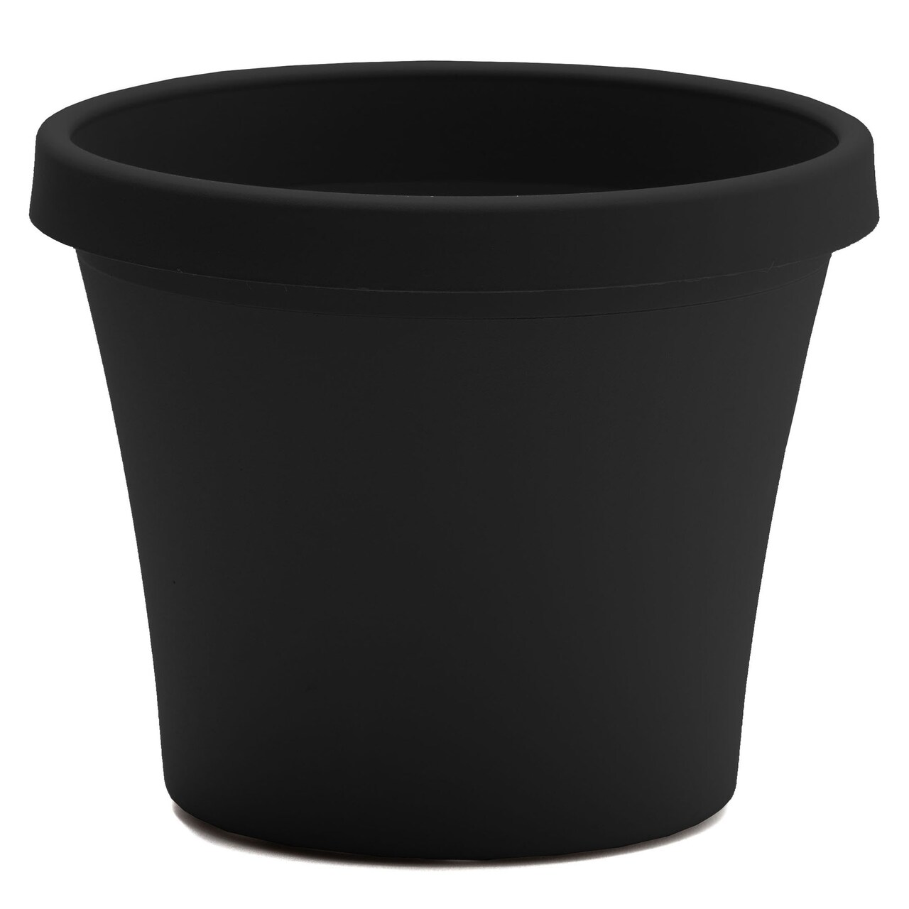 Bloem Terra Pot Planter: 20" - Black - Durable Resin Pot, for Indoor and Outdoor Use, Gardening, 13.5 Gallon Capacity, Saucer Sold Separately